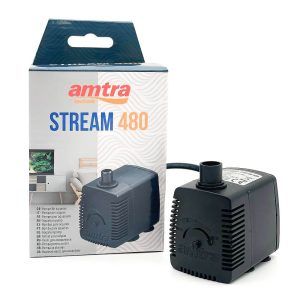 Mini pompa submersibila reglabila cu debit de 520 l/h. Mini pompa submersibila 220V folosita ca pompa fantana arteziana mica, pompa acvariu sau arteziana pisici De asemenea se poate folosi la amenajarea diferitelor fluxuri mici de apă curgătoare. Detalii tehnice: Debit maxim: 520 litri / oră. Înălțimea maximă a coloanei de apă ridicată dată de producător: 85 cm. Putere electrică: 4,3 W. Dimensiuni: 40 x 62 x 65 mm. Stream 480 are mai multe stuturi de evacuare a apei. Doua dintre ele au urmatoarele diametre: 10 mm. 13 mm. Mini pompa submersibila reglabila, cu un debit de 520 l/h, o solutie versatila si eficienta pentru imbunatatirea mediului acvatic din casa sau gradina dumneavoastra. Aceasta mini pompa submersibila 220V este perfect adaptata pentru a servi ca pompa pentru fantani arteziene mici, pentru acvarii sau chiar pentru fantani arteziene dedicate pisicilor, oferind o flexibilitate remarcabila si o performanta de incredere. Cu capacitatea de a regla debitul de apa, aceasta pompa va permite sa ajustati fluxul in functie de nevoile specifice ale proiectului acvatic, fie ca doriti sa creati o mica cascada relaxanta intr-o fantana arteziana de apartament, sa asigurati o circulatie constanta si sanatoasa a apei in acvariu sau sa oferiti animalelor de companie o sursa curata si continua de apa. Designul compact al pompei faciliteaza instalarea discreta si eficienta in orice mediu acvatic fara a perturba estetica sau linistea spatiului. Eficienta energetica ridicata a modelului de 220V asigura ca in ciuda performantelor sale puternice consumul electric ramane scazut contribuind la economii pe termen lung. Aceasta mini pompa submersibila reglabila este solutia ideala pentru cei care cauta o modalitate practica si eficienta de a adauga viata si miscare in mediul acvatic din jurul lor, fie ca este vorba de un acvariu de acasa, o fantana arteziana in gradina sau un sistem de hidratare pentru pisici. Performanta sa adaptabila, combinata cu usurinta de instalare si intretinere, o face o alegere excelenta pentru pasionatii de acvaristica si peisagistica acvatica, garantand satisfactie si rezultate remarcabile in orice proiect acvatic.
