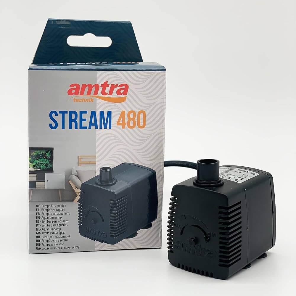Mini pompa submersibila reglabila 520 l/h 5 Mini pompa submersibila reglabila cu debit de 520 l/h. Mini pompa submersibila 220V folosita ca pompa fantana arteziana mica, pompa acvariu sau arteziana pisici De asemenea se poate folosi la amenajarea diferitelor fluxuri mici de apă curgătoare. Detalii tehnice: Debit maxim: 520 litri / oră. Înălțimea maximă a coloanei de apă ridicată dată de producător: 85 cm. Putere electrică: 4,3 W. Dimensiuni: 40 x 62 x 65 mm. Stream 480 are mai multe stuturi de evacuare a apei. Doua dintre ele au urmatoarele diametre: 10 mm. 13 mm. Mini pompa submersibila reglabila, cu un debit de 520 l/h, o solutie versatila si eficienta pentru imbunatatirea mediului acvatic din casa sau gradina dumneavoastra. Aceasta mini pompa submersibila 220V este perfect adaptata pentru a servi ca pompa pentru fantani arteziene mici, pentru acvarii sau chiar pentru fantani arteziene dedicate pisicilor, oferind o flexibilitate remarcabila si o performanta de incredere. Cu capacitatea de a regla debitul de apa, aceasta pompa va permite sa ajustati fluxul in functie de nevoile specifice ale proiectului acvatic, fie ca doriti sa creati o mica cascada relaxanta intr-o fantana arteziana de apartament, sa asigurati o circulatie constanta si sanatoasa a apei in acvariu sau sa oferiti animalelor de companie o sursa curata si continua de apa. Designul compact al pompei faciliteaza instalarea discreta si eficienta in orice mediu acvatic fara a perturba estetica sau linistea spatiului. Eficienta energetica ridicata a modelului de 220V asigura ca in ciuda performantelor sale puternice consumul electric ramane scazut contribuind la economii pe termen lung. Aceasta mini pompa submersibila reglabila este solutia ideala pentru cei care cauta o modalitate practica si eficienta de a adauga viata si miscare in mediul acvatic din jurul lor, fie ca este vorba de un acvariu de acasa, o fantana arteziana in gradina sau un sistem de hidratare pentru pisici. Performanta sa adaptabila, combinata cu usurinta de instalare si intretinere, o face o alegere excelenta pentru pasionatii de acvaristica si peisagistica acvatica, garantand satisfactie si rezultate remarcabile in orice proiect acvatic.