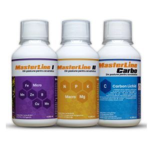 Set fertilizare complet 3 X 200 ml MasterLine I, II, Carbo