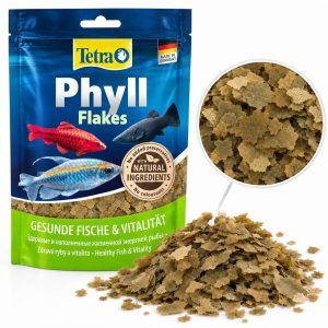 Hrana pesti exotici plic Tetra Phyll 12 gr, plic Tetra Phyll Flakes si fulgi vegetali pentru pesti ornamentali