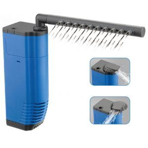 Filtru acvariu pesti silentios, ideal ca filtru pentru acvariu de 60 litri sau mai mic, asigura filtrare apa acvariu eficienta si liniste deplina.