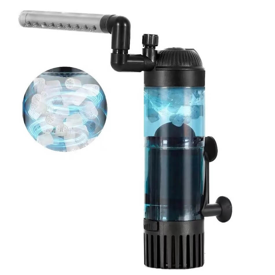 Filtru apa acvariu pesti, filtrare acvariu 5-50 l 17 Design compact, ideal pentru filtrare acvariu eficienta. Filtru cu aer pentru acvariu, echipat cu functii de aerare si circulatie a apei, perfect pentru un habitat curat.