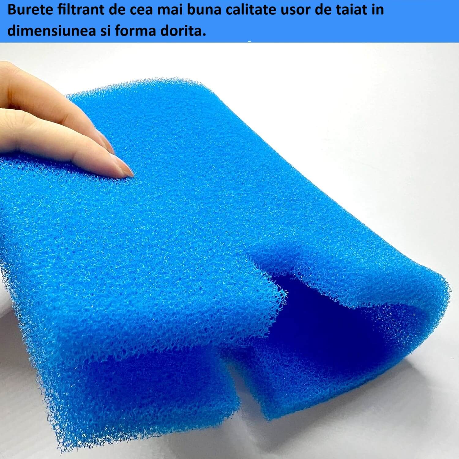Filtru burete apa placa 50x50x3 cm biologic iaz 4 Filtru burete apa 50x50x3 cm – placa burete filtrant, material filtrant biologic iaz, ideal ca burete pentru filtrare eficienta si curata.