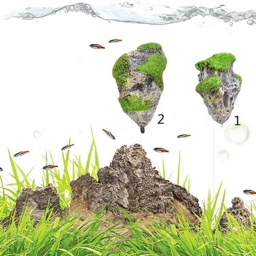 Pietre plutitoare acvariu set roci S si M 10 Pietre plutitoare acvariu set roci S si M