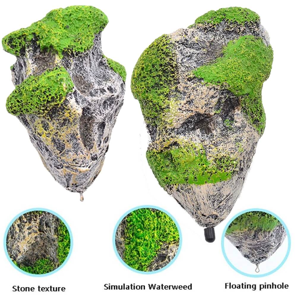 Pietre plutitoare acvariu set roci S si M 1 Pietre plutitoare acvariu set S si M, decoratiune acvariu pietre plutitoare, piatra artificiala plutitoare acvariu si decor acvariu pietre plutitoare, reprezinta alegerea ideala pentru pasionatii de acvaristica ce doresc sa creeze un decor unic si spectaculos. Aceste pietre artificiale sunt proiectate pentru a levita in masa apei, oferind un efect vizual deosebit ce transforma complet aspectul acvariului.