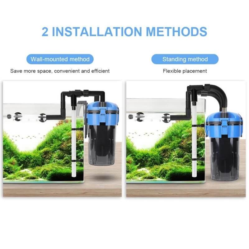 Filtru acvariu extern pentru acvarii pana la 90L 3 Design compact pentru un filtru acvariu extern usor de montat. Economiseste spatiu cu sistemul de prindere inteligent. Descopera avantajele acestui filtru extern acvariu de top!