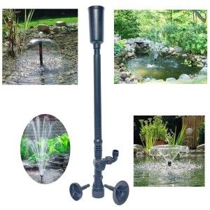 Kit pompa fantana arteziana complet, cu duze fantani arteziene si set duze pentru pompa fantana arteziana, oferind jeturi spectaculoase.