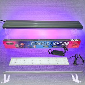 Lampa led acvariu 60 cm Miracle Lighting ofera lumina acvariu puternica si uniforma. Led acvariu ideal pentru iluminare acvarii si cresterea plantelor.
