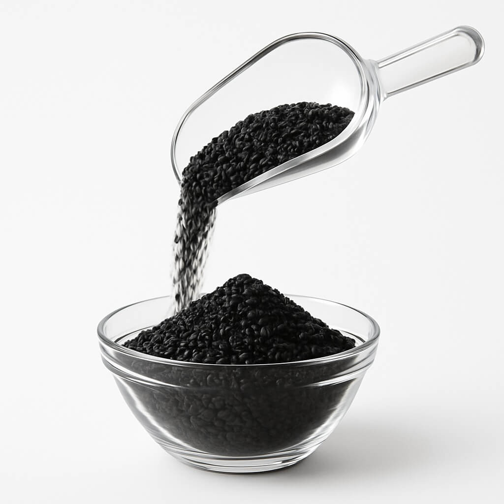 Pietris decorativ negru granulatie 3-5 mm punga 1 kg 2 Pietris decorativ negru ambalat la 1 kg, cu granulatie 3–5 mm, special pentru acvarii si decor. Pietris negru acvariu de calitate superioara, ideal ca pietris decor si pietris acvariu durabil si estetic.