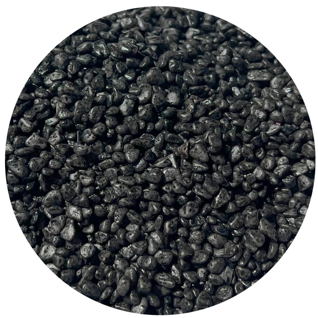 Pietris decorativ negru granulatie 3-5 mm punga 1 kg 3 Pietris decorativ negru de 3–5 mm pentru un design acvariu modern. Pietris negru acvariu cu textura uniforma, potrivit ca pietris decor si pietris acvariu natural si sigur pentru pesti.