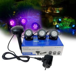 1. Spoturi iluminat exterior submersibile moderne cu spot leduri, ideale pentru iluminare iaz, proiector cu senzor, lumini curte si lampa gradina eficienta.