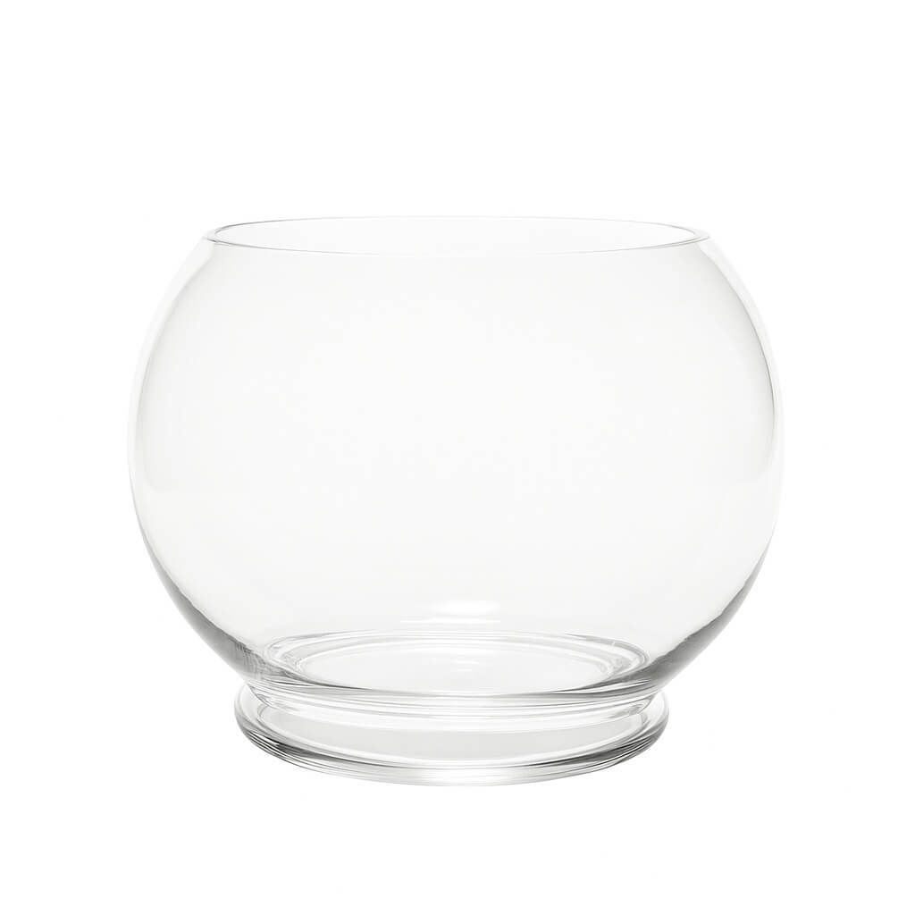 Bol sticla 3.2L decorativ flori sau pesti, diametru 20 cm 2 Bol sticla 3.2L cu diametru 20 cm, perfect ca bol de sticla decorativ pentru acvarii mici sau aranjamente florale. Acest bol pentru pesti se incadreaza in colectia de boluri din sticla si este potrivit si ca bol sticla pentru flori.