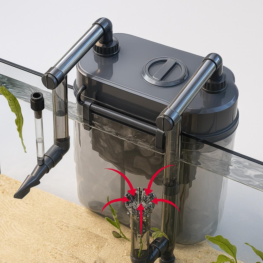Filtru acvariu extern pentru 50 – 100 litri SOBO 500 l/h 15 Filtru acvariu extern pentru 50 – 100 litri SOBO, inclusiv maneta pentru curatare rapida. Filtru acvariu exterior eficient, printre top filtre externe acvariu; recomandat si pentru acvarii de 100l si 60 litri.