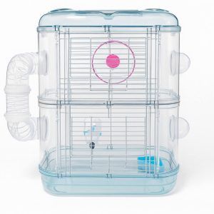 Cusca hamster moderna si practica, ideala ca cusca pt hamsteri activi. Aceasta cusca hamsteri cu tunel include accesorii si poate fi folosita si ca cusca transport hamster. Descopera gama noastra de custi hamsteri si alege o cusca hamsteri ieftina cu design inteligent.