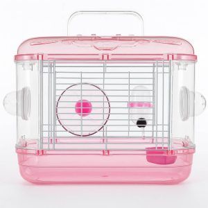 Cusca hamsteri rosie 32x21x25 cm cu accesorii complete, ideala ca cusca de hamster sau cusca hamster pitic. Gama de custi pentru hamsteri ieftine ofera confort si siguranta la cel mai bun cusca hamster pret, fiind si colivie hamsteri rezistenta si usor de intretinut.