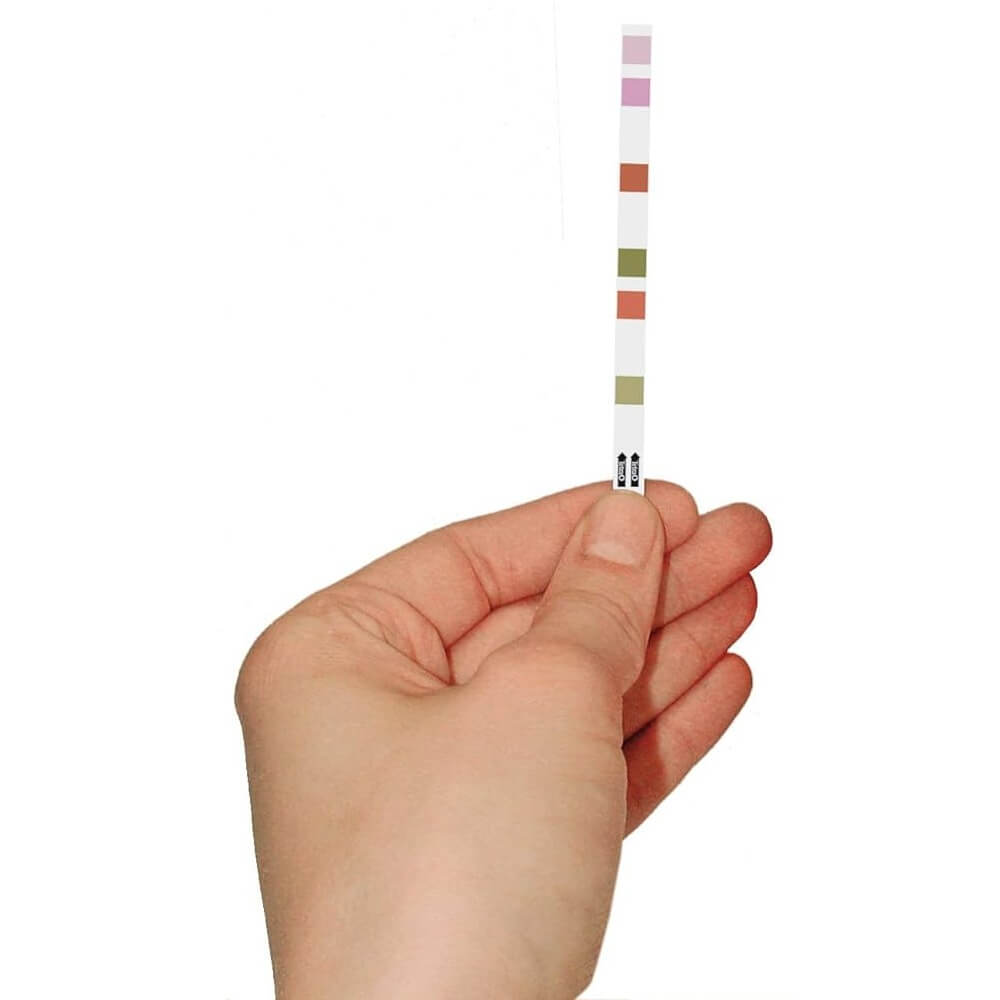 Tester apa acvariu Tetra Test 6 in 1 teste acvariu 10 benzi 5 Tester apa acvariu Tetra Test 6 in 1 ofera teste apa acvariu complete pentru pH, duritate si nitriti. Cele 10 benzi de teste acvariu sunt usor de folosit si rapide, asigurand masuratori corecte. Cu tetra 6 in 1 ai garantia unui acvariu curat si a unui mediu sigur pentru pestii tai.