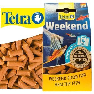 Hrana de weekend pesti Tetra weekend ofera hrana pesti weekend echilibrata, solubila lent, ideala ca hrana pentru pesti cand esti plecat.