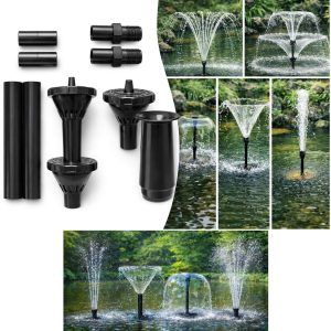duze pentru fantani arteziene, capete de fantana pentru gradina, set aspersoare fantana arteziana - 3 aspersoare, jet decorativ, montaj rapid