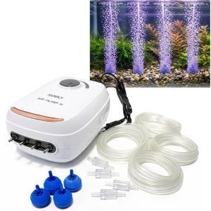 Set pompa oxigenare acvariu SOBO 4 iesiri cu accesorii