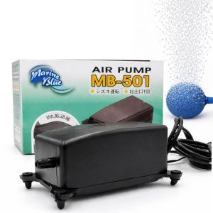 Mini pompa aer acvariu Marine Blue MB-501 cu cutie si piatra de aer