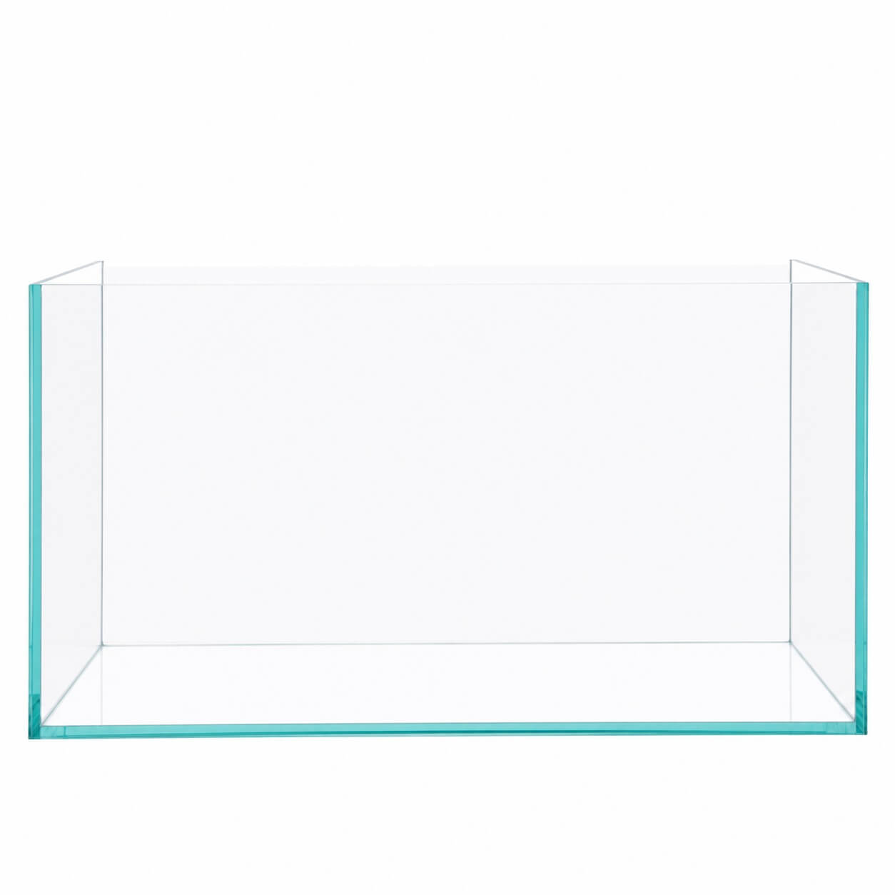 Acvariu sticla pesti exotici OptiWhite 39 Litri, 50x26x30 cm 11 Acvariu pesti OptiWhite gol, vedere frontala fara rama