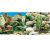 Fundal acvariu stanci si plante, dublu, 30×100 cm